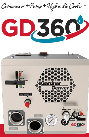 Gardner Denver GD360 All-in-One Hydraulic Box Cooler-Compressor-Pump Pkg